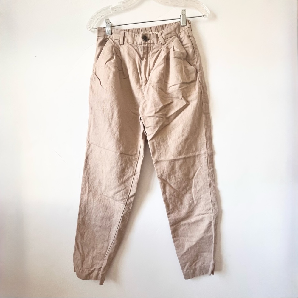 Uniqlo Linen Cotton Tapered Pants